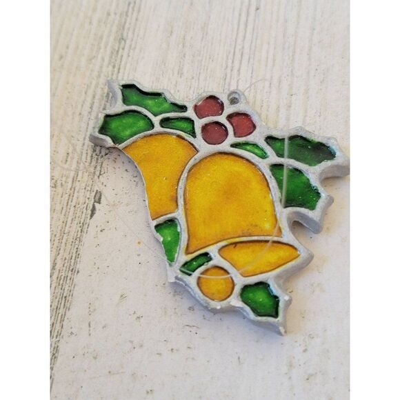 Stained
AS IS bell Mistletoe ornament Xmas decor - Picture 5 of 5